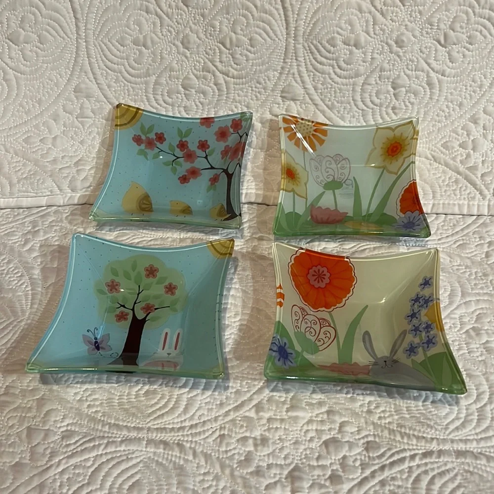 Prima spring square bowls, set of 4,‎ NWOT